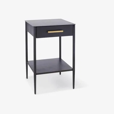 John Lewis west elm Metalwork Bedside Table, Black