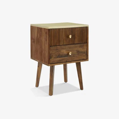 John Lewis John Lewis & Partners Padma 2 Drawer Bedside Table