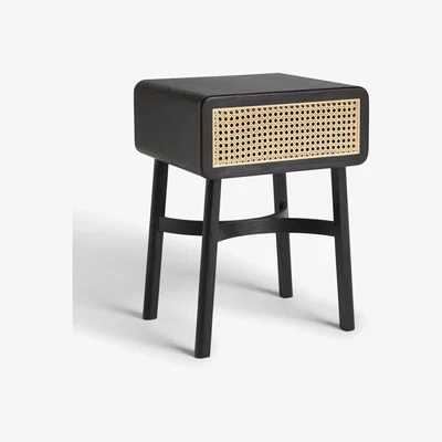 John Lewis John Lewis & Partners Rattan Storage Bedside Table