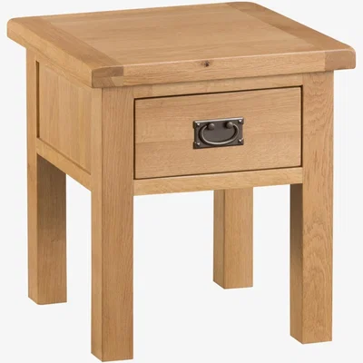 Knees Carrabba Oak Lamp Table - Medium Oak