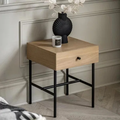 Knees Quilla Bedside Table - Natural