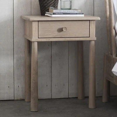 Knees Finn Oak 1 Drawer Bedside Table
