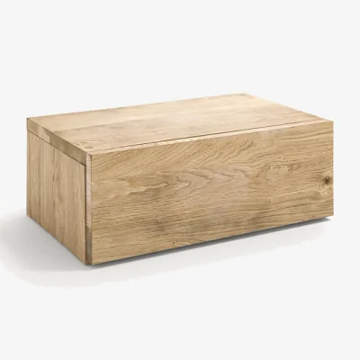 La Redoute Paul Solid Oak 1-Drawer Floating Bedside Table