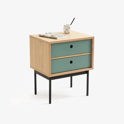 La Redoute Nyjo Bedside Table with 2 Reversible Drawers