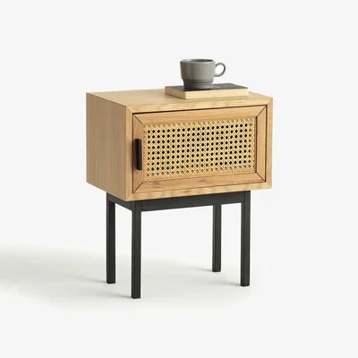 La Redoute Waska Cane 1-Door Bedside Table