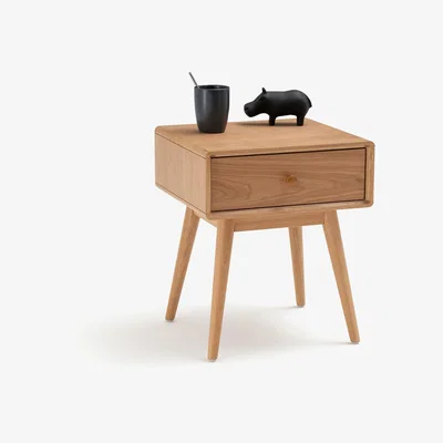 La Redoute Miji Oak Bedside Table with Drawer