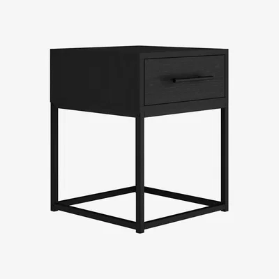 La Redoute Zarek Industrial Matte 1 Drawer Bedside Cabinet