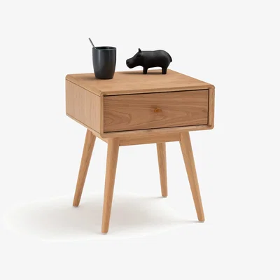 La Redoute Miji 1 Drawer Oak Veneer Bedside Table