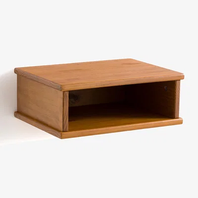 La Redoute Lunja Brushed Solid Pine Wall-Mounted Bedside Table