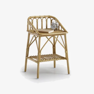 La Redoute Malu Vintage Rattan Bedside Table