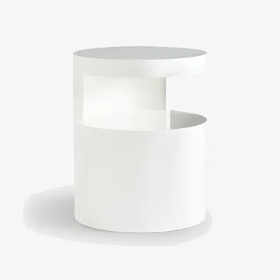 La Redoute Newark Cylindrical Glossy Bedside Table