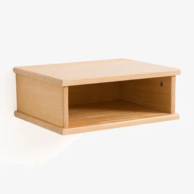 La Redoute Jalun Brushed Solid Pine Wall-Mounted Bedside Table