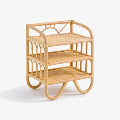 La Redoute Minetta Vintage Bedside Table in Rattan