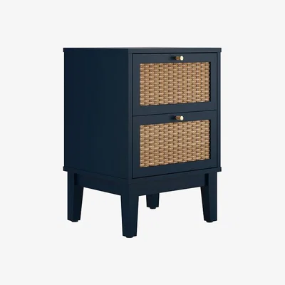 La Redoute Carmine Rattan 1 Drawer Bedside Table