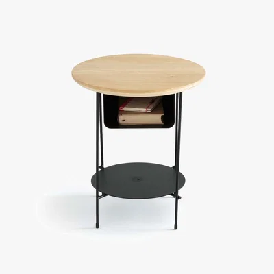La Redoute BANGOR Wood and Metal Bedside/End Table