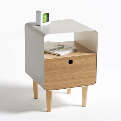 La Redoute JIMI Wood & Metal Bedside Table