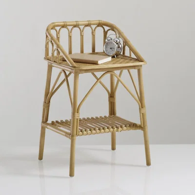 La Redoute Malu Vintage Rattan Bedside Table