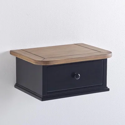 La Redoute Lipstick Wall-Mounted Pine Bedside Table