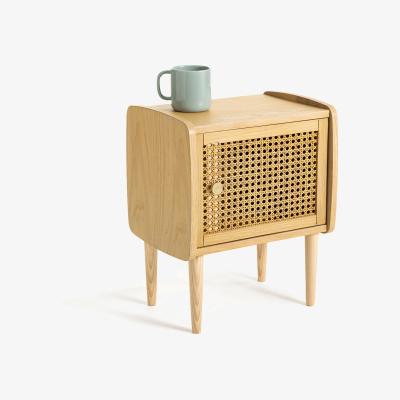 La Redoute Tempa Bedside Table with 1 Rattan Door