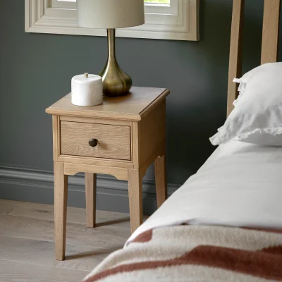 La Redoute Harriet Oak 1 Drawer Bedside Table
