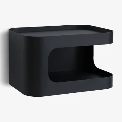 La Redoute Sandoval Wall-Mounted Bedside Table in Steel with 1 Compartment