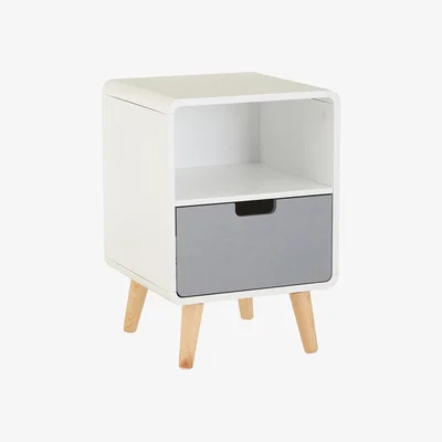 La Redoute Nordic 1-Drawer Bedside Table with Shelf