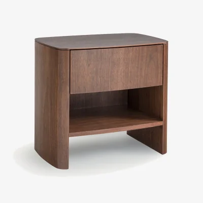 La Redoute Willow Bedside Table in Walnut Or Oak Veneer