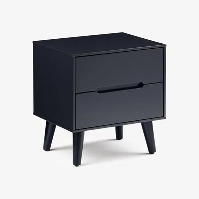 La Redoute Anderson 2 Drawer Retro Bedside Cabinet