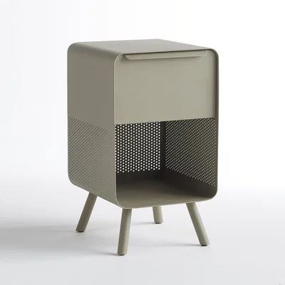 La Redoute Steel Industrial Style Side/Bedside Table in Metal