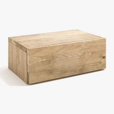 La Redoute Paul Solid Oak Wall-Mounted Bedside Table