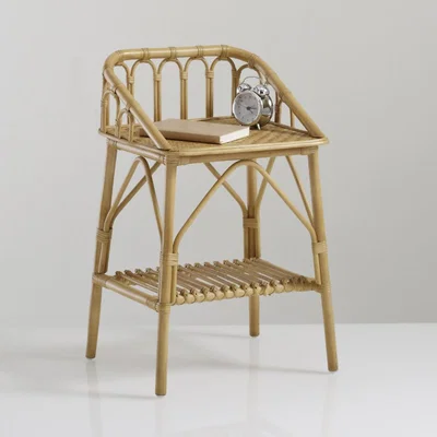 La Redoute Malu Vintage Rattan Bedside Table