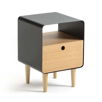 La Redoute JIMI Wood & Metal Bedside Table