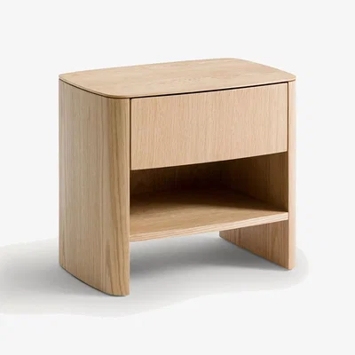 La Redoute Willow Bedside Table in Walnut Or Oak Veneer
