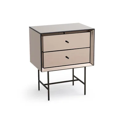 La Redoute Khonsou Mirrored Bedside Table
