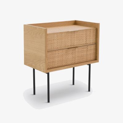 La Redoute Louison Woven Rattan 2-Drawer Bedside Table