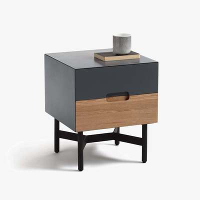 La Redoute Lora 2-Drawer Retro Bedside Table