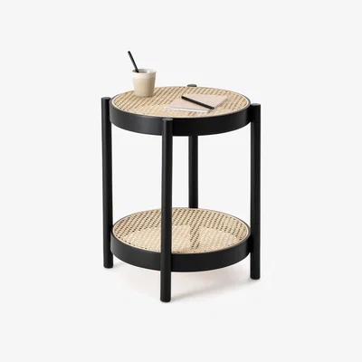 La Redoute Cedak Double Bedside Table in Cane