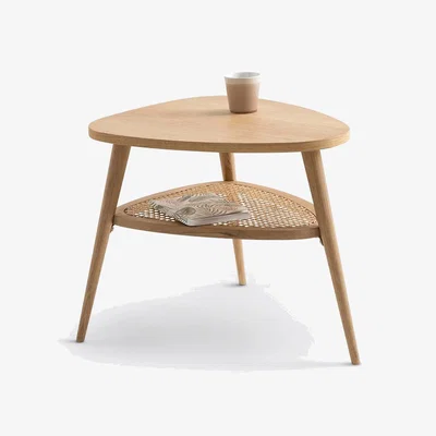 La Redoute Signatures Buisseau Two-Tier Cane Bedside Table