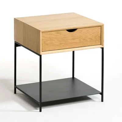 La Redoute MAMBO Oak Veneer Bedside Table