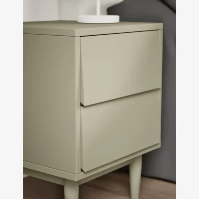 Marks & Spencer M&S Collection Hive Bedside Table - Pebble, Soft Green,Pebble