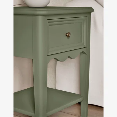 Marks & Spencer M&S Collection Damask Bedside Table - Sage, Sage