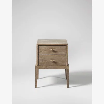 Marks & Spencer Swoon Verne 2 Drawer Bedside Table Grey