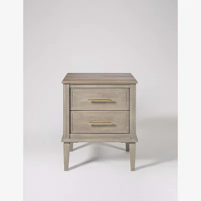 Marks & Spencer Swoon Claudine 2 Drawer Bedside Table Grey