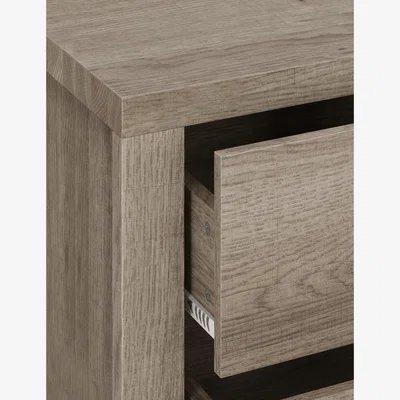 Marks & Spencer M&S Arlo Bedside Table - Brown Mix, Brown Mix