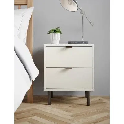 Marks & Spencer M&S Quinn Bedside Table - Grey, Grey