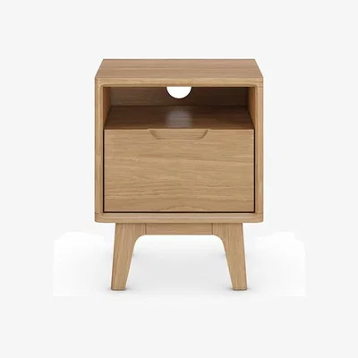 Marks & Spencer Gallery Direct Nord 1 Drawer Bedside Table - Oak, Oak