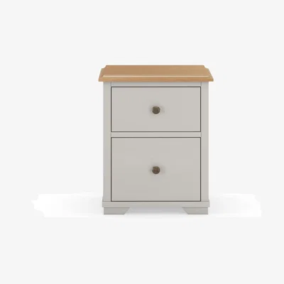 Marks & Spencer Sandbanks 2 Drawer Bedside Table - Grey, Grey