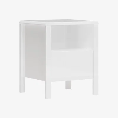 Marks & Spencer M&S  Loxton Gloss Bedside Table - White, White