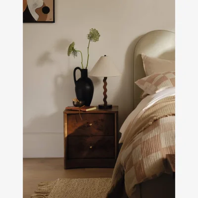 Marks & Spencer Gallery Direct Burl Bedside Table Natural