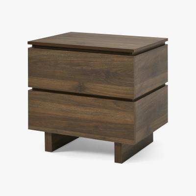 Made.com Erma Bedside Table. Dark Walnut